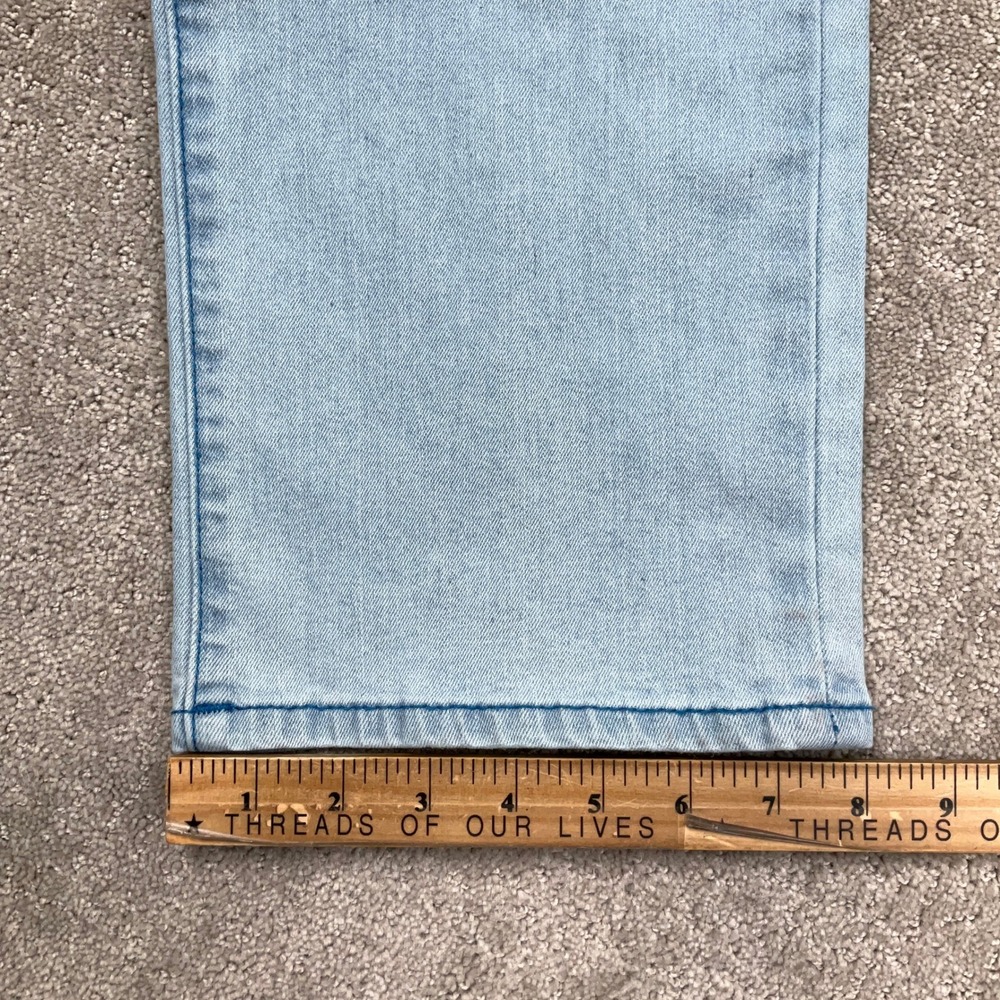 True Religion Ricky Jeans Mens 34 Blue Fade Relaxed Straight Flap Pocket Denim - Picture 10 of 12
